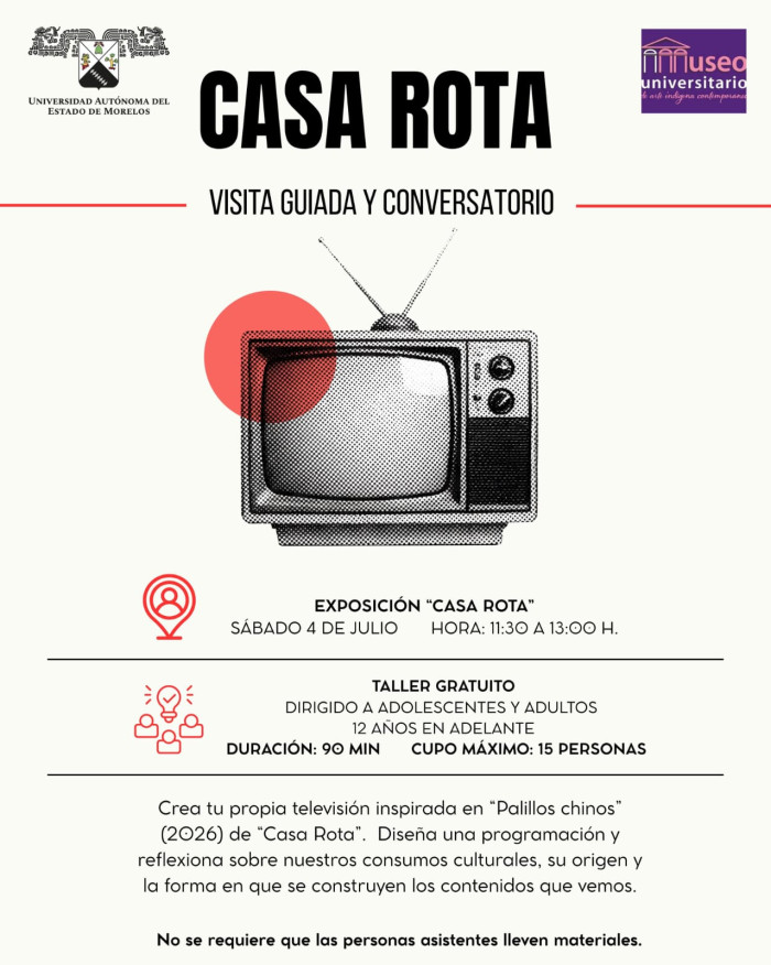 "Casa rota" visita guiada y conversatorio