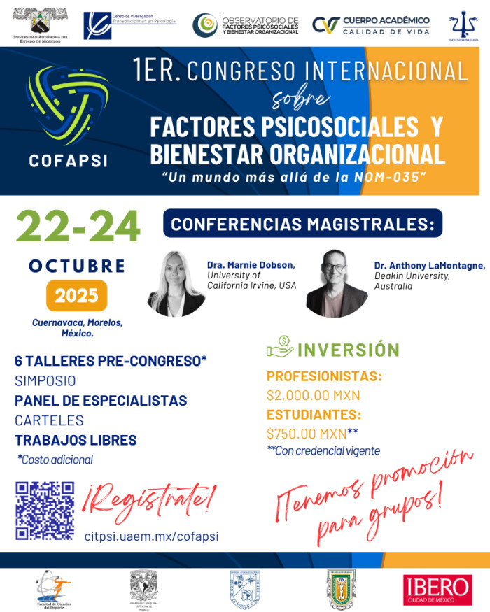 1er Congreso Internacional sobre Factores Psicosociales y Bienestar Organizacional