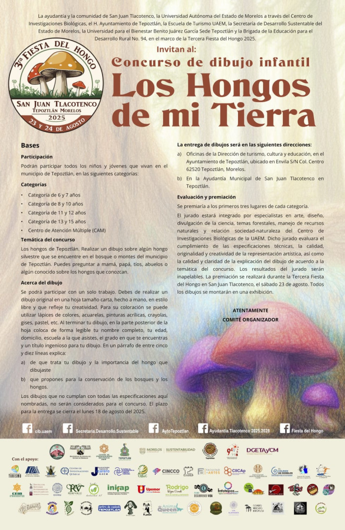 Concurso de Dibujo Infantil "Los hongos de mi tierra"