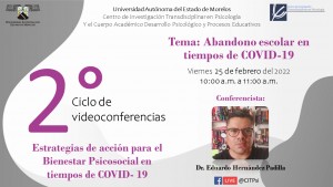 Videoconferencia: Abandono escolar en tiempos de COVID-19
