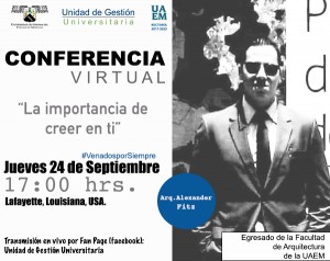 Conferencia Virtual: "La importancia de creer en ti"