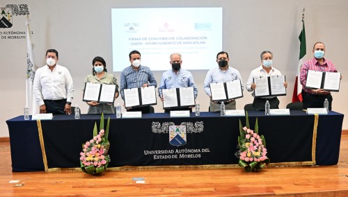 Inaugura UAEM infraestructura y firma convenio con Ayuntamiento de Miacatlán