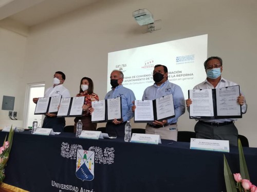 UAEM y Ayuntamiento de Tetecala firman convenio amplio de colaboración