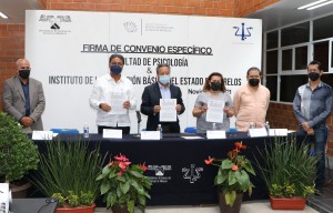 Formalizan trabajos de colaboración Facultad de Psicología y el IEBEM