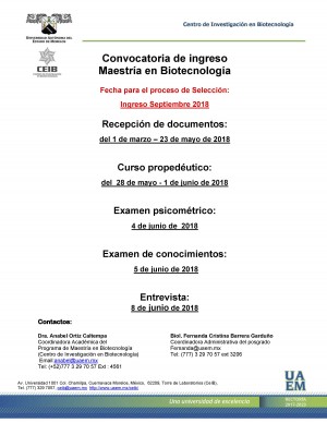 Maestría en Biotecnología
