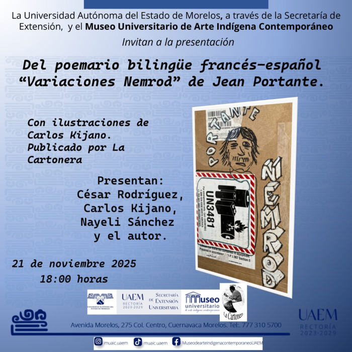 Del poemario bilingüe francés-español "Variaciones Nemrod" de Jean Portante