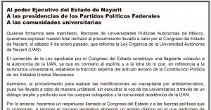 Desplegado Universidades