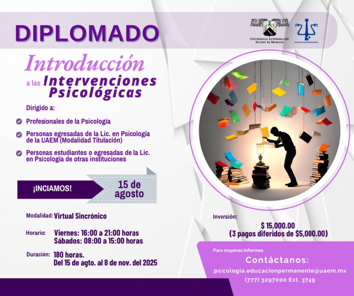 Diplomado: Introducción a las Intervenciones Psicológicas