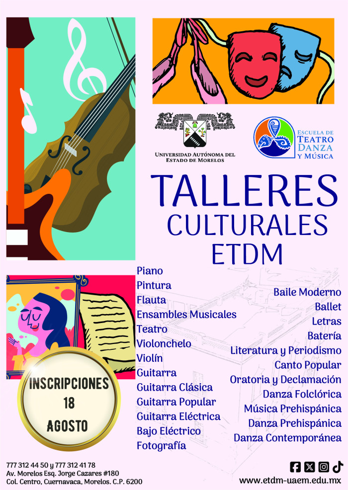 Talleres Culturales | Escuela de Teatro, Danza y Música