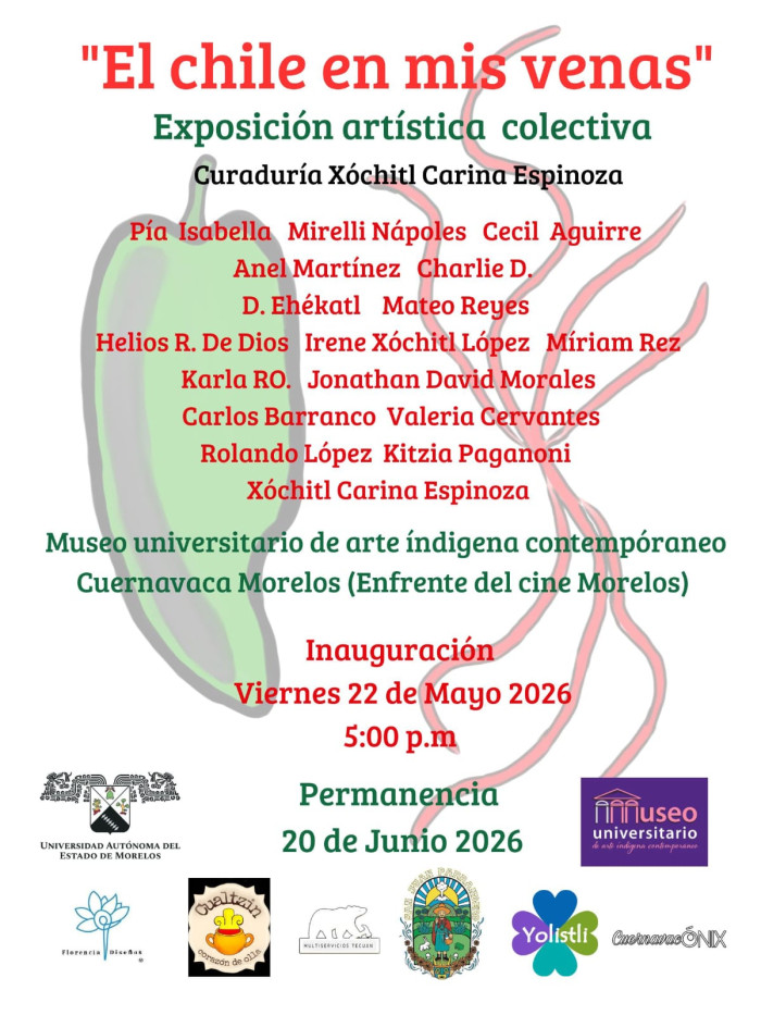 "El chile en mis venas" Exposición artística colectiva