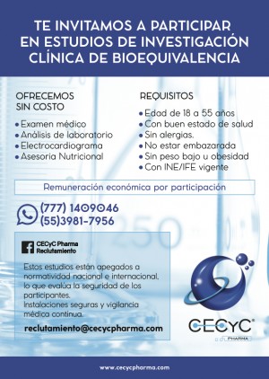 Invitación a participar en Estudios de Investigación Clínica de Bioequivalencia