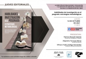Presentación del libro: "Habilidades de investigación en el posgrado: estrategias metodológicas"
