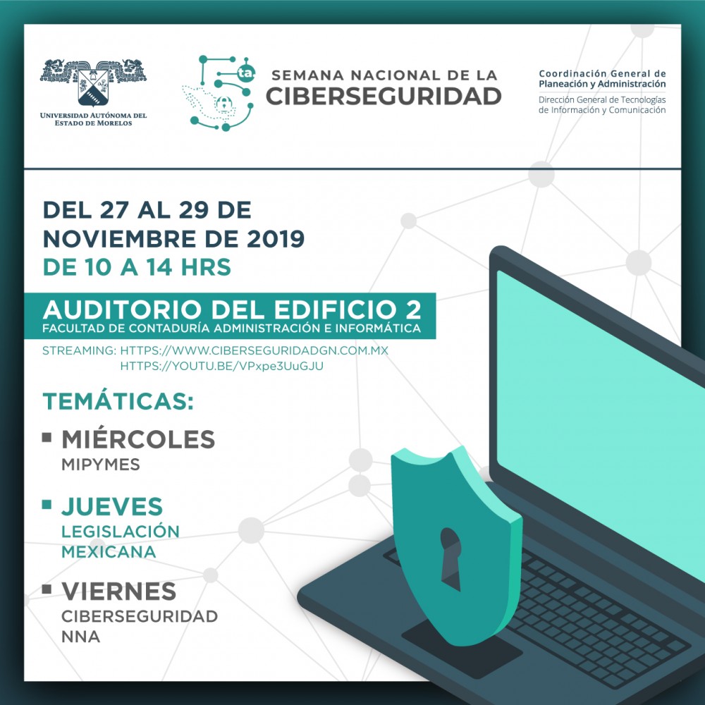 5ta. Semana Nacional de la Ciberseguridad - Universidad Autónoma del ...