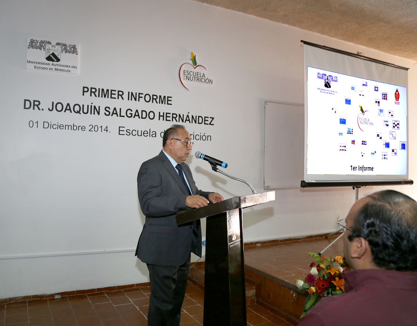 Rinde primer informe de actividades el director de la Escuela de Nutrición de la UAEM