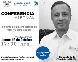 Conferencia Virtual: "Sistema estatal anticorrupción, retos y oportunidades"