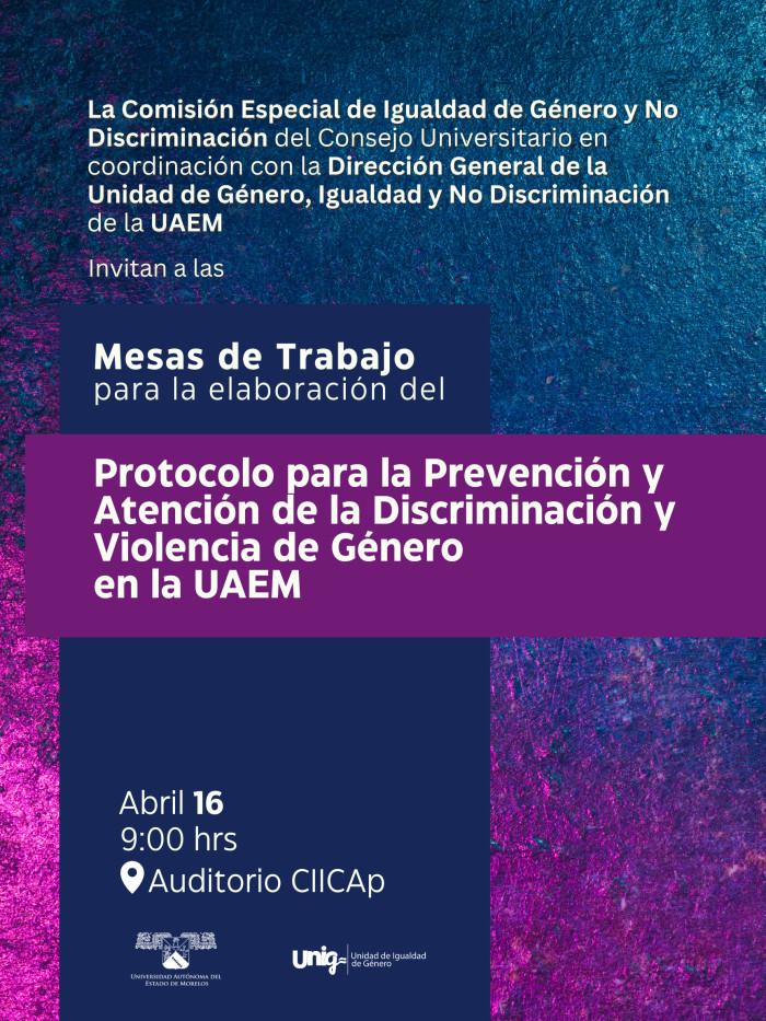 Protocolo para la prevención y atención de la discriminación y violencia de género en la UAEM