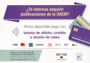 ¿Te interesa adquirir publicaciones de la UAEM? Ahora disponible pago con tarjeta