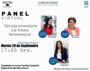Panel Virtual: "Del aula universitaria a la Tribuna Parlamentaria"