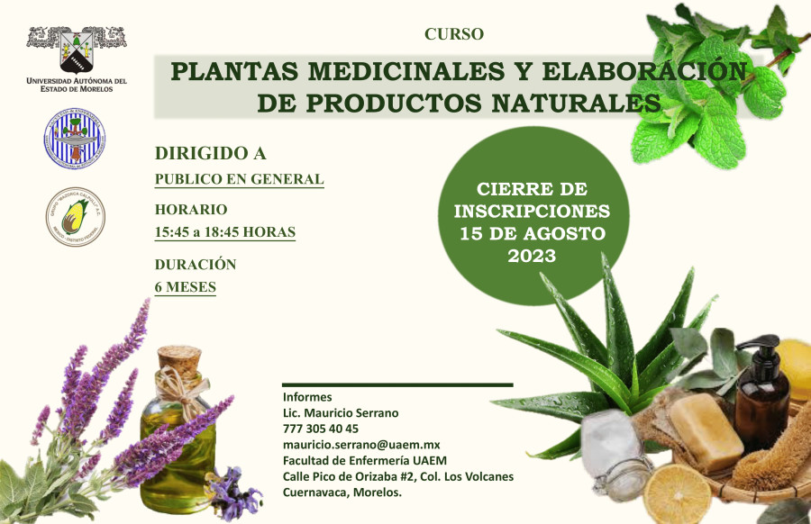 Plantas Medicinales y Elaboración de Productos Naturales - Universidad