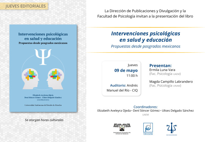 Intervenciones psicológicas en salud y educación Propuestas desde posgrados mexicanos