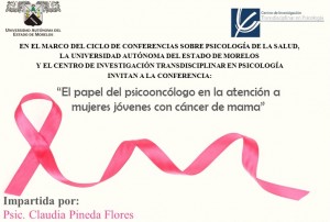 Conferencia "El papel del psicólogo en la atención a mujeres jóvenes con cáncer de mama"