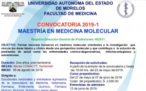 Convocatoria Maestría en Medicina Molecular