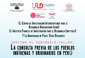 Seminario-taller: La consulta previa de los pueblos indígenas y originarios en Perú