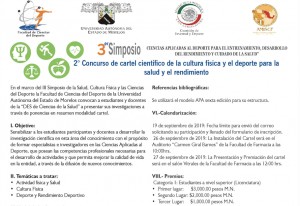3er SIMPOSIO "CIENCIAS APLICADAS AL DEPORTE PARA EL ENTRENAMIENTO, DESARROLLO DEL RENDIMIENTO Y CUIDADO DE LA SALUD"