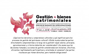 Taller: Gestión de bienes patrimoniales centrada en la planificación participativa