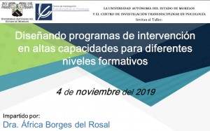 Diseñando programas de intervención en altas capacidades para diferentes niveles formativos