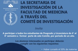 Convocatoria para formar parte del Comité de Investigación