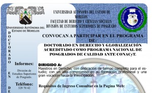 Doctorado en Derecho y Globalización 2020