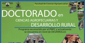 Doctorado en Ciencias Agropecuarias y Desarrollo Rural 2020