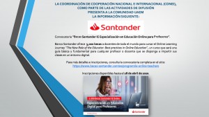 Becas Santander IE Especialización en Educación Online para Profesores