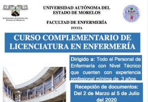 Curso Complementario de Licenciatura en Enfermería