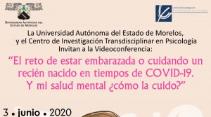 Videoconferencia: "El reto de estar embarazada o cuidando un recién nacido en tiempos de COVID-19. Y mi salud mental ¿cómo lo cuido?"