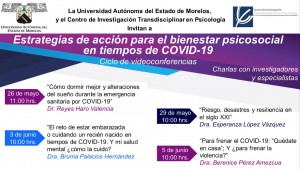 Ciclo de Videoconferencias "Estrategias de acción para el bienestar psicosocial en tiempos del COVID-19"