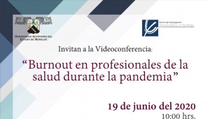 Videoconferencia: "Burnout en profesionales de la salud durante la pandemia"