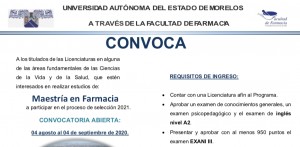 Maestría en Farmacia 2021-1