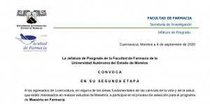 Maestría en Farmacia 2021-1 Segunda Etapa