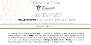 Beca Federal para Apoyo a la Manutención 2020-II