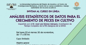 Curso en línea: “Análisis estadísticos de datos para el crecimiento de peces en cultivo”