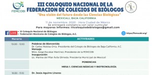 III Coloquio Nacional de la Federación de Colegios de Biólogos