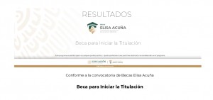Resultados Beca para Iniciar la Titulación 2020