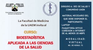 Curso: Bioestadística aplicada a las Ciencias de la Salud - 2021