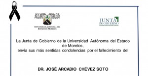 Esquela Junta de Gobierno | Dr. José Arcadio Chévez Soto