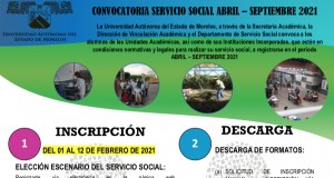 Convocatoria de Servicio Social Abril - Septiembre 2021