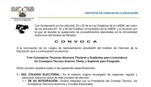 Tres Consejeros Técnicos Alumnos Titulares y Suplentes para Licenciatura Un Consejero Técnico Alumno Titular y Suplente para Posgrado - ICE 2021