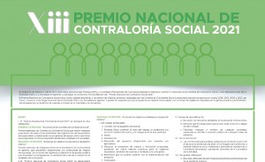 XIII Premio Nacional de Contraloría Social 2021