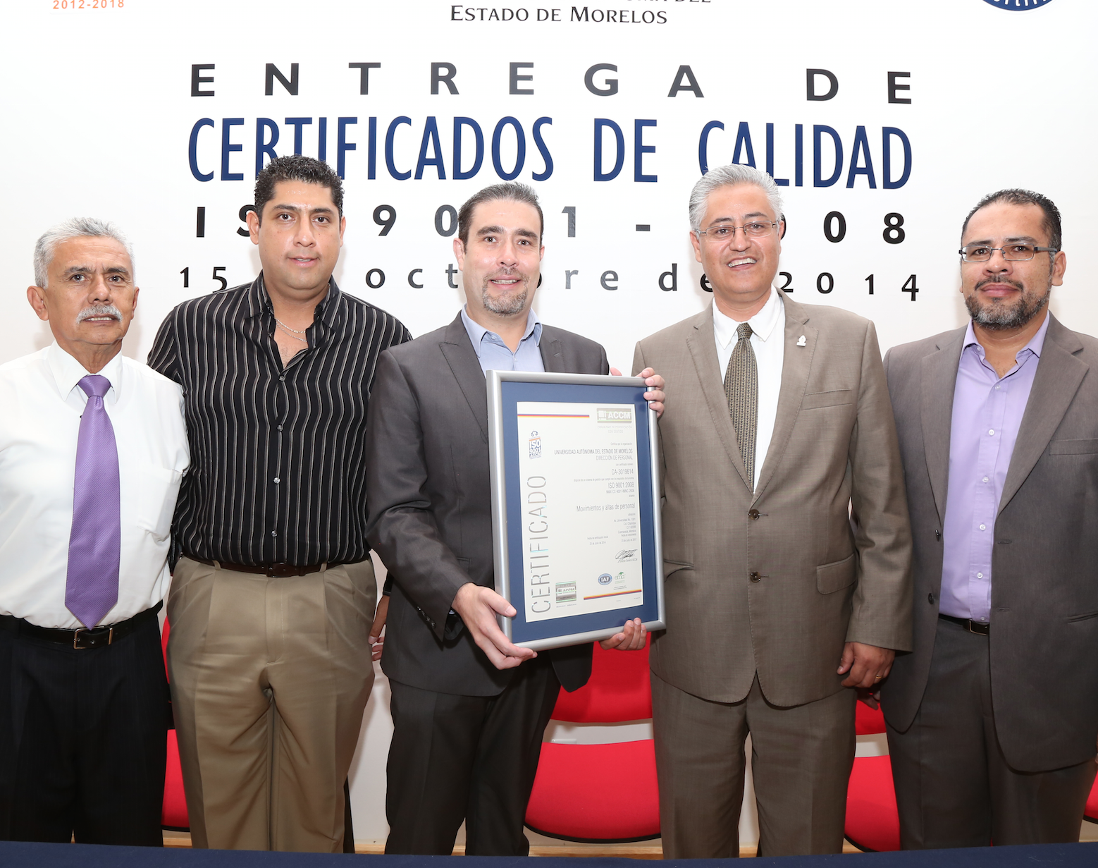 Recibe UAEM la certificación de calidad en sus procesos administrativos